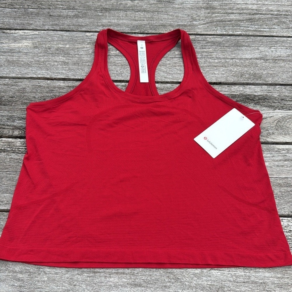 Lululemon‎ Swiftly Tech Racerback Tank To Race Length dark Red size 14 NWT ❤️
